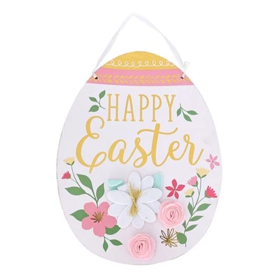 Buona Pasqua Cartellu di Lignu Fiurali